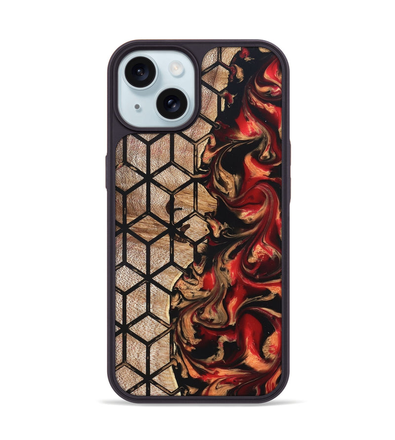 iPhone 15 Wood Phone Case - Jasper (Pattern, 822196)
