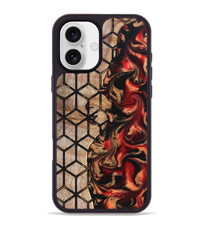iPhone 16 Plus Wood Phone Case - Jasper (Pattern, 822196)