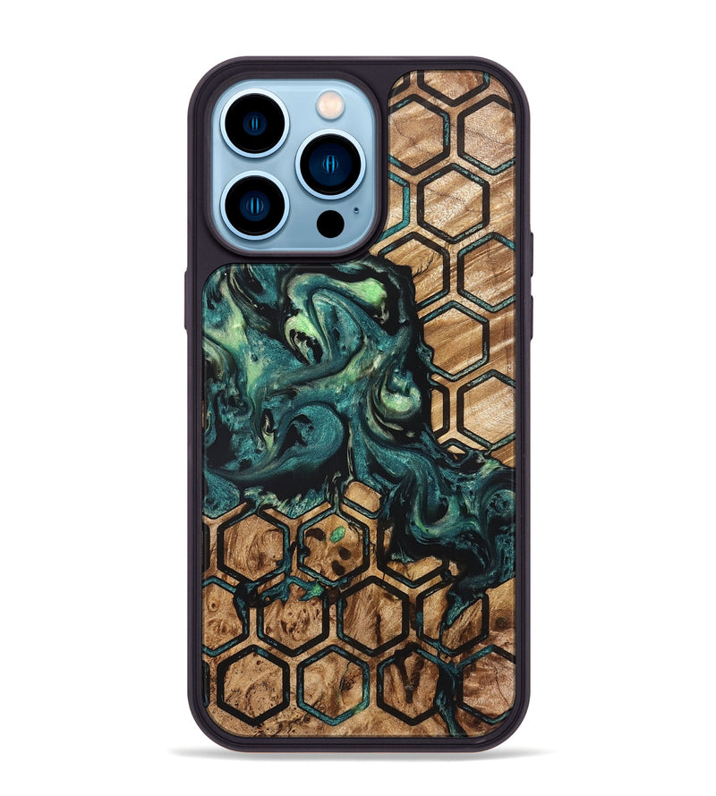 iPhone 14 Pro Max Wood Phone Case - Chana (Pattern, 822197)