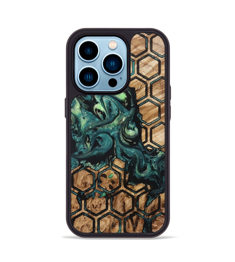 iPhone 14 Pro Wood Phone Case - Chana (Pattern, 822197)