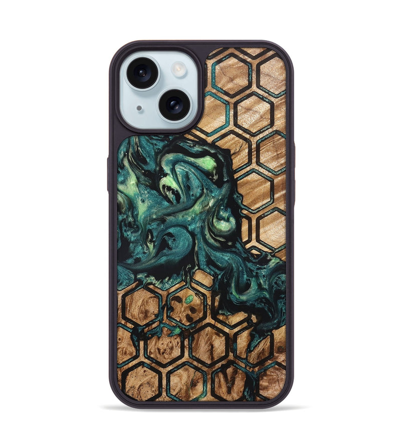 iPhone 15 Wood Phone Case - Chana (Pattern, 822197)