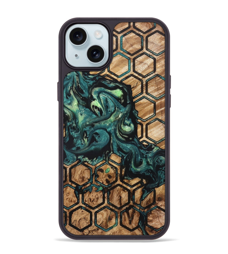 iPhone 15 Plus Wood Phone Case - Chana (Pattern, 822197)