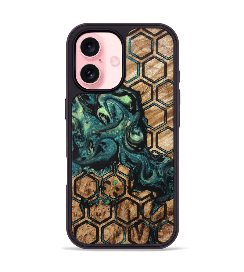 iPhone 16 Wood Phone Case - Chana (Pattern, 822197)
