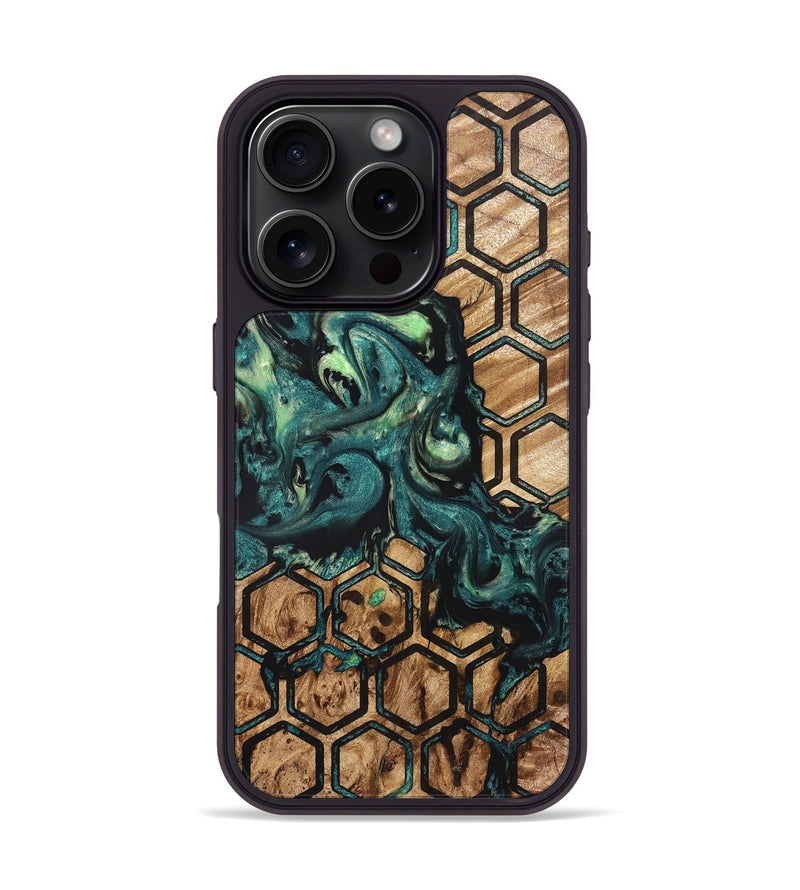 iPhone 16 Pro Wood Phone Case - Chana (Pattern, 822197)