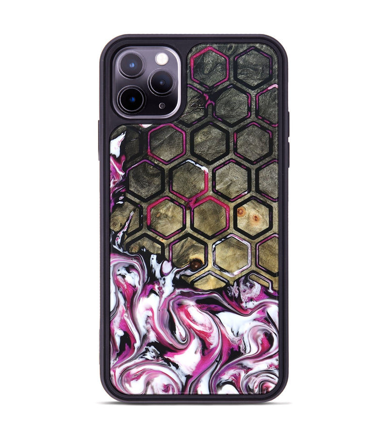 iPhone 11 Pro Max Wood Phone Case - Yaakov (Neon, 822198)