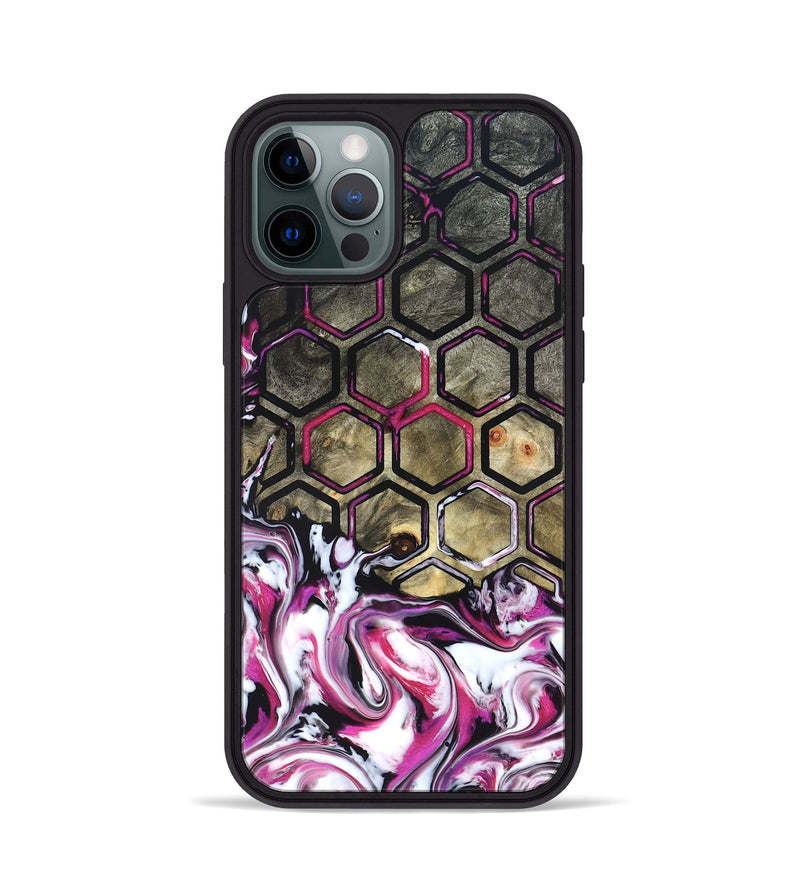 iPhone 12 Pro Wood Phone Case - Yaakov (Neon, 822198)