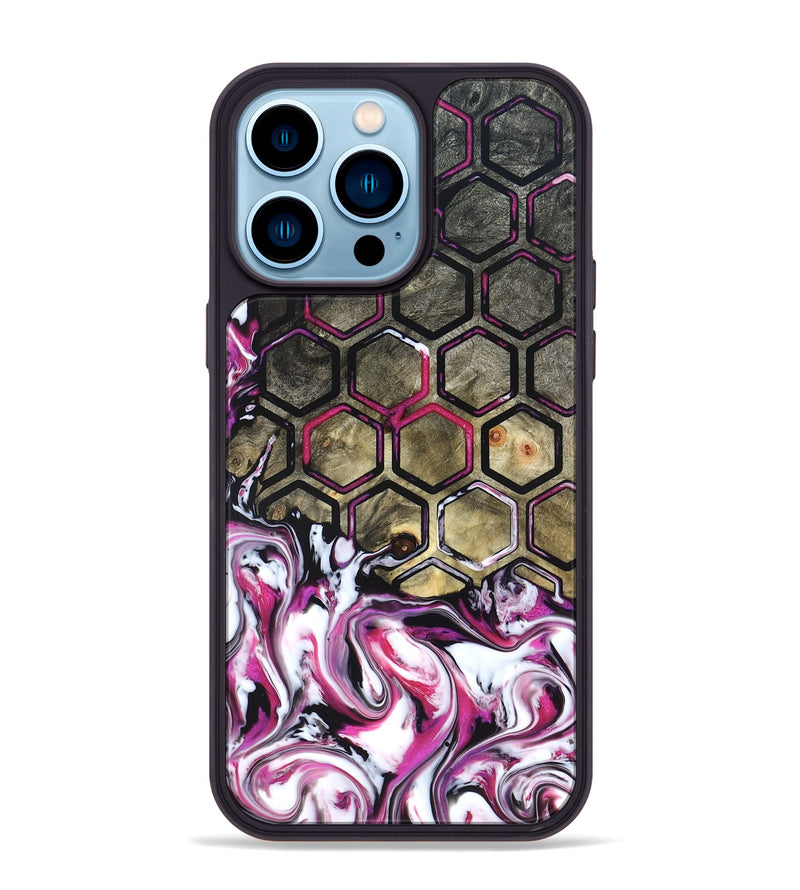 iPhone 14 Pro Max Wood Phone Case - Yaakov (Neon, 822198)