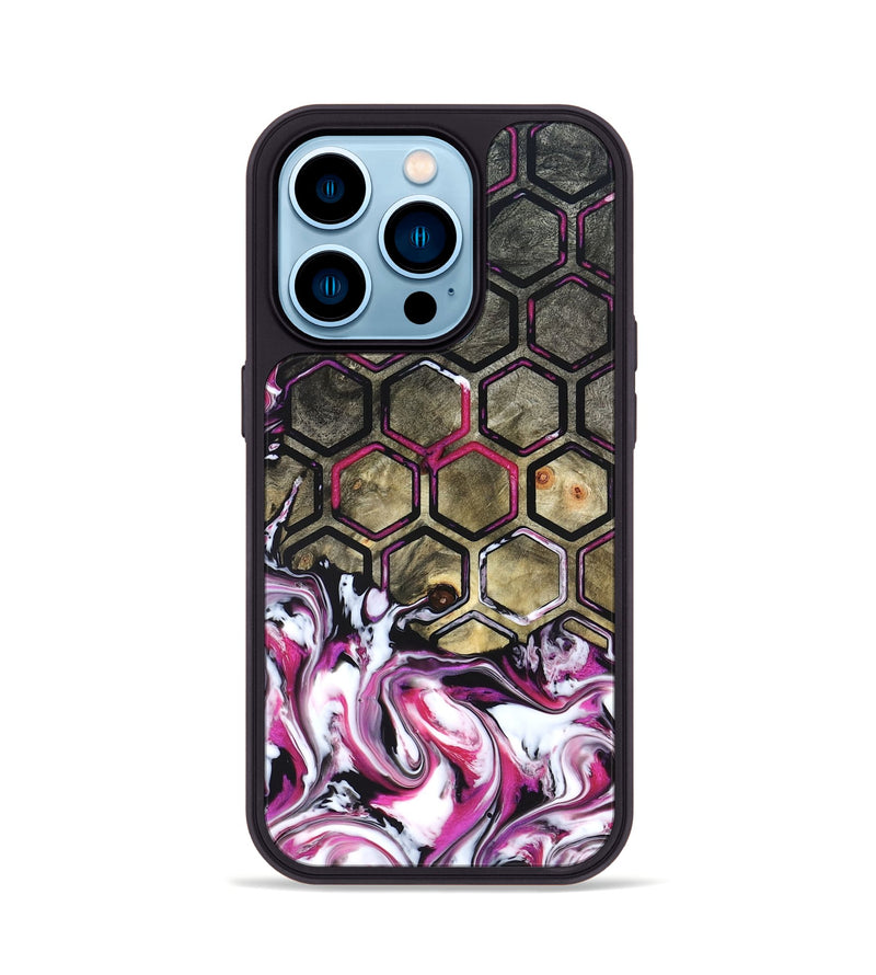 iPhone 14 Pro Wood Phone Case - Yaakov (Neon, 822198)