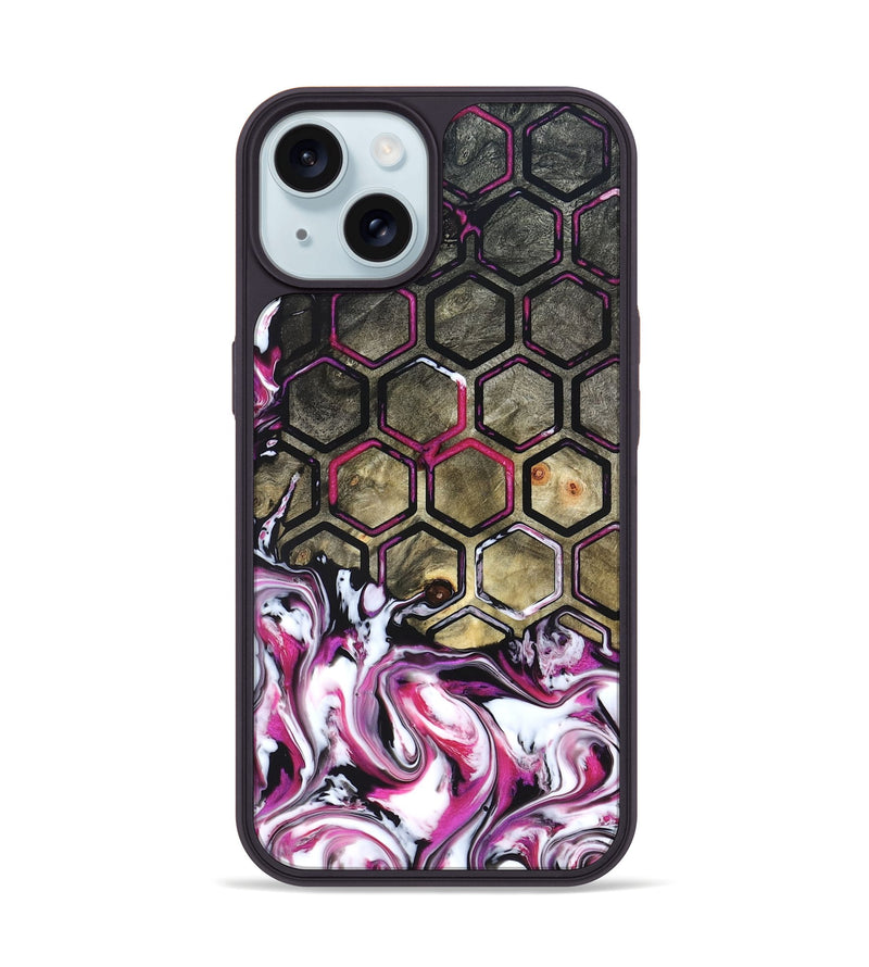 iPhone 15 Wood Phone Case - Yaakov (Neon, 822198)