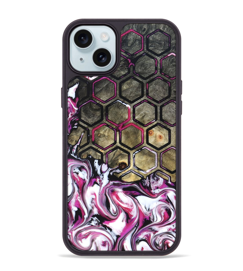 iPhone 15 Plus Wood Phone Case - Yaakov (Neon, 822198)