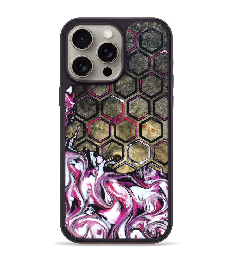 iPhone 15 Pro Max Wood Phone Case - Yaakov (Neon, 822198)