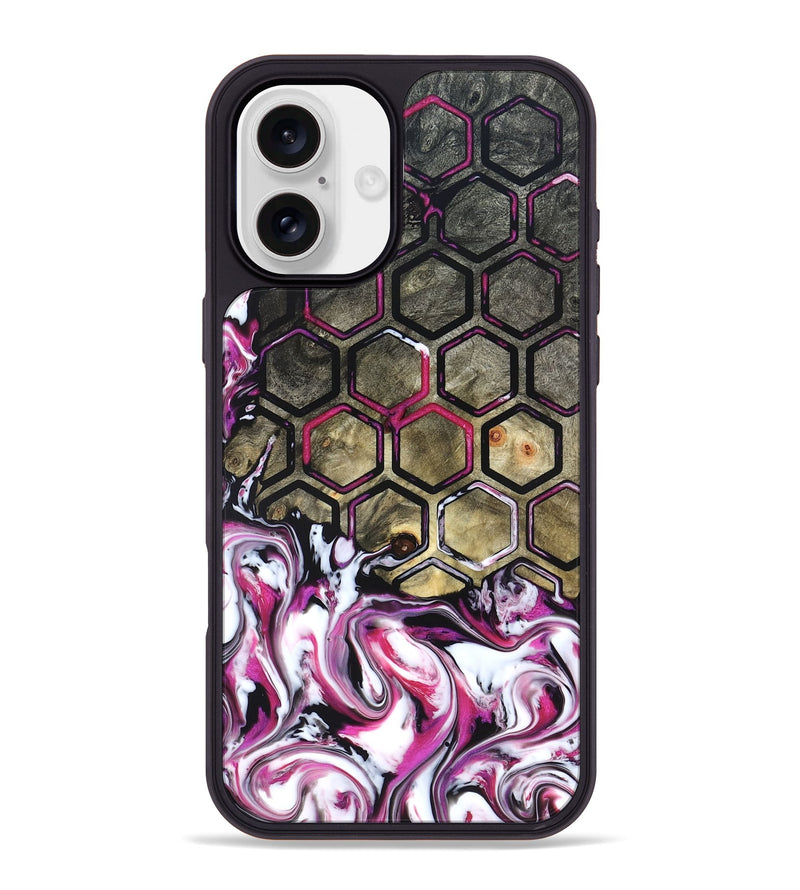 iPhone 16 Plus Wood Phone Case - Yaakov (Neon, 822198)