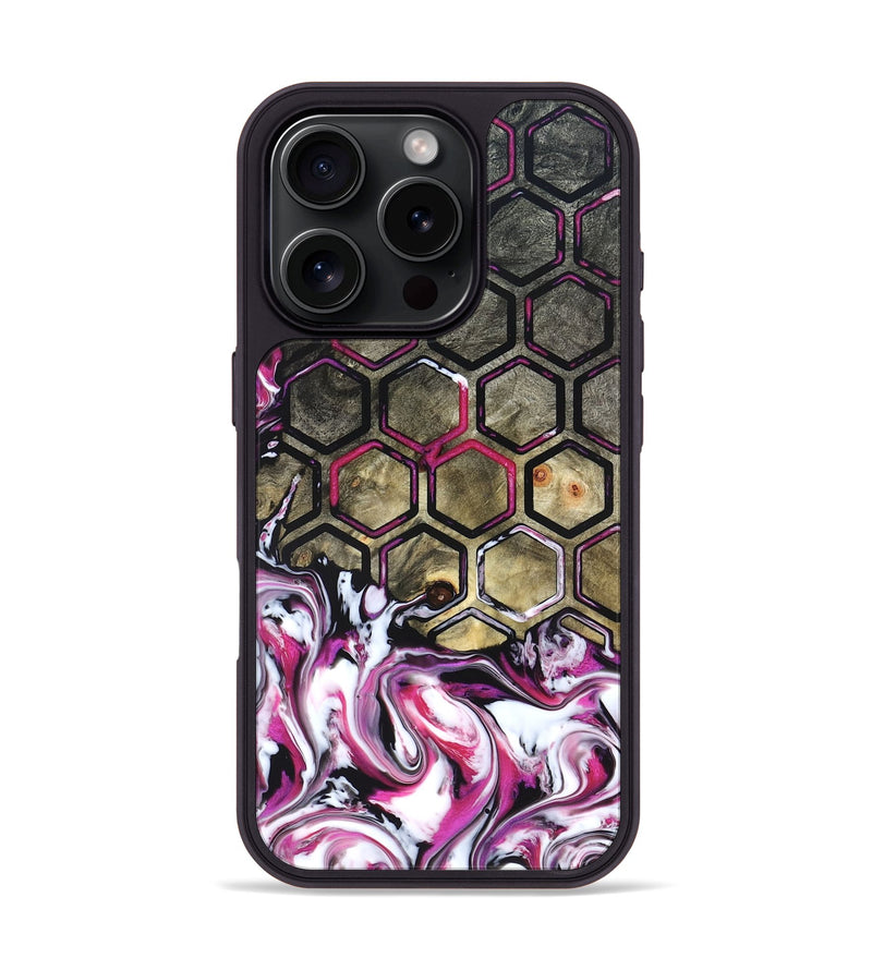 iPhone 16 Pro Wood Phone Case - Yaakov (Neon, 822198)