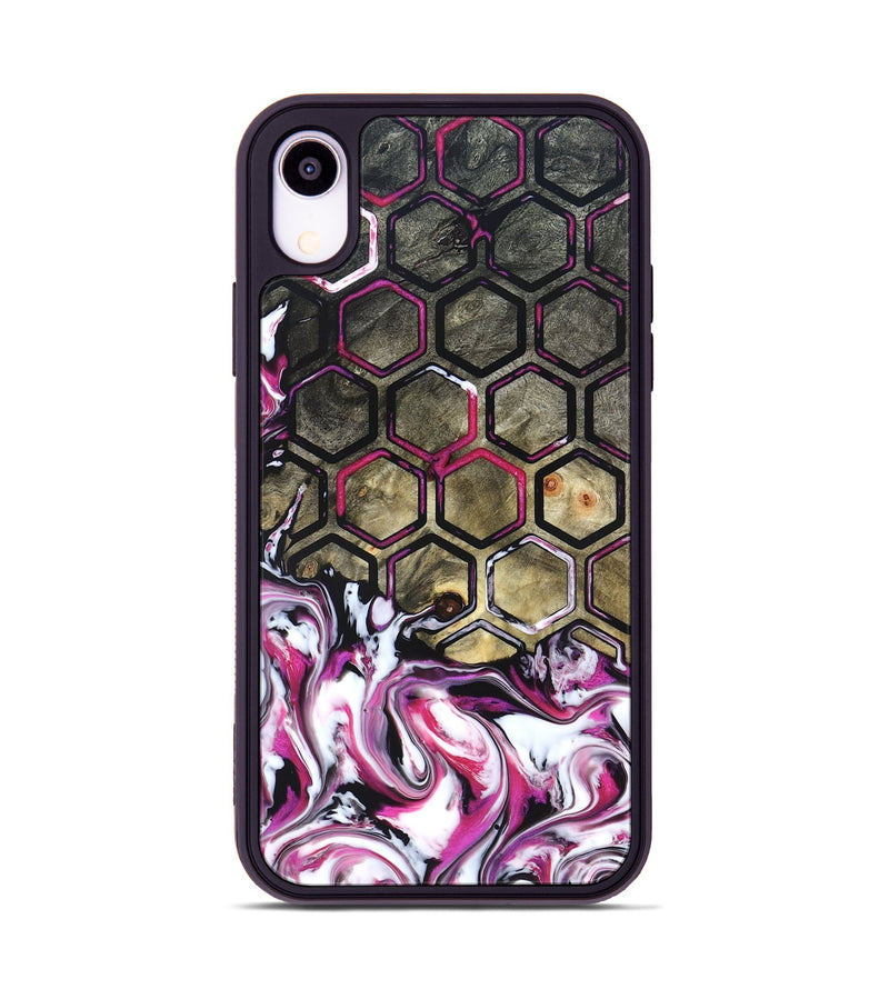 iPhone Xr Wood Phone Case - Yaakov (Neon, 822198)