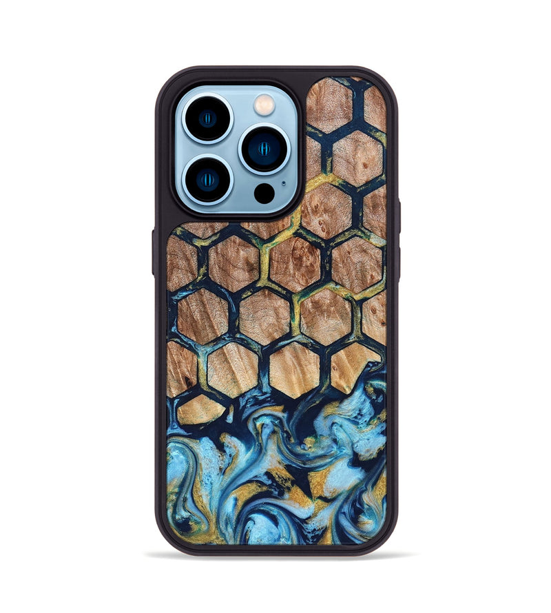 iPhone 14 Pro Wood Phone Case - Dejah (Pattern, 822199)