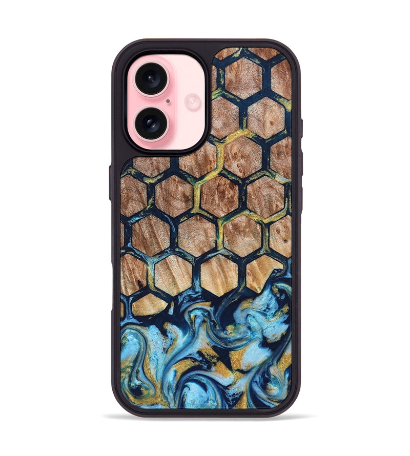 iPhone 16 Wood Phone Case - Dejah (Pattern, 822199)