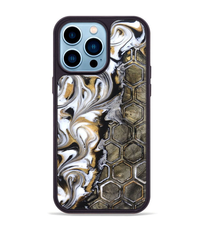 iPhone 14 Pro Max Wood Phone Case - Adella (Pattern, 822200)