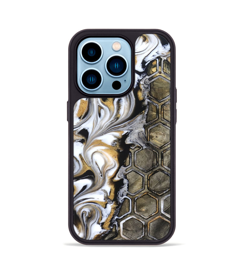iPhone 14 Pro Wood Phone Case - Adella (Pattern, 822200)