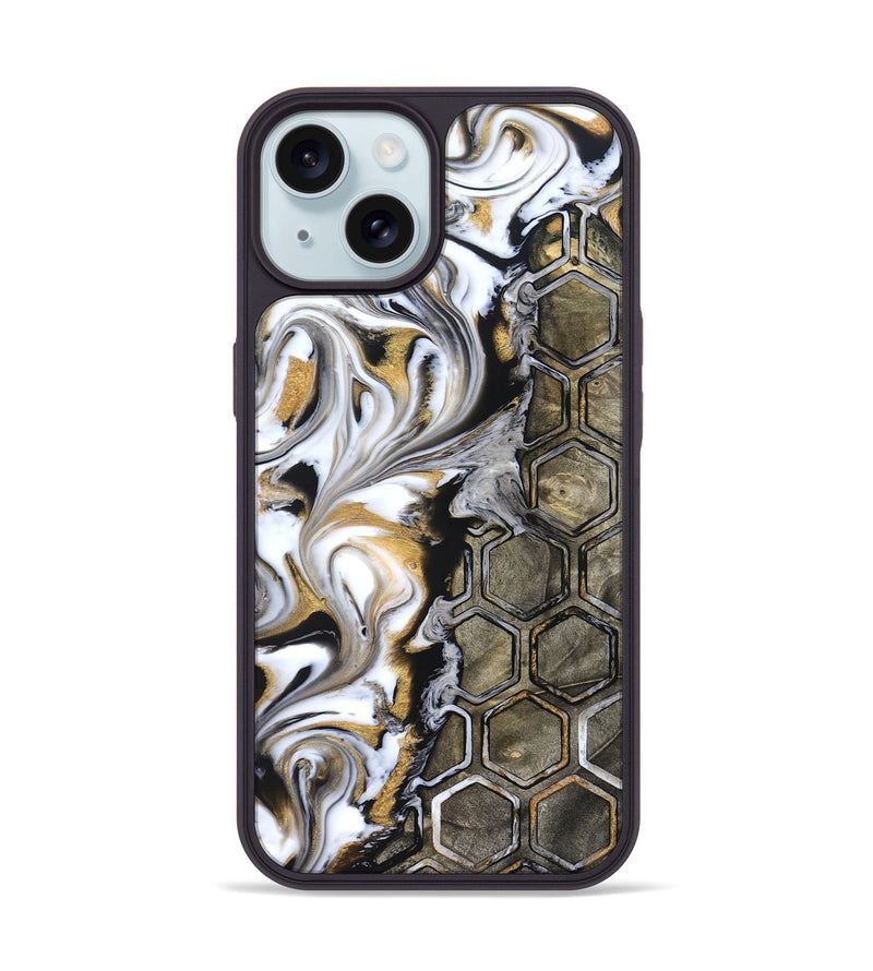 iPhone 15 Wood Phone Case - Adella (Pattern, 822200)