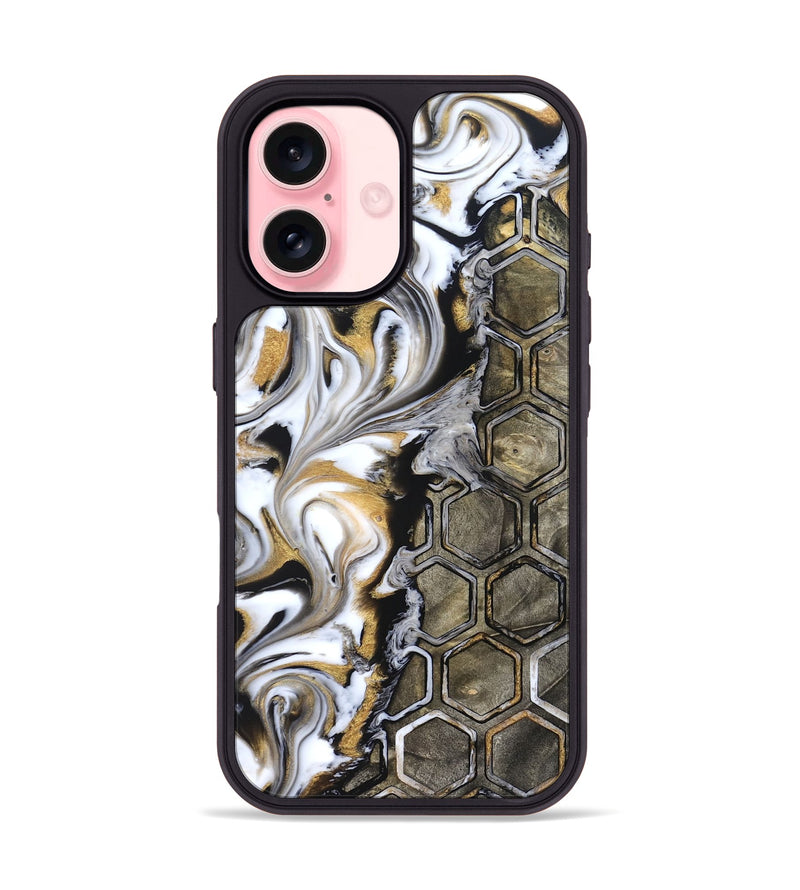 iPhone 16 Wood Phone Case - Adella (Pattern, 822200)