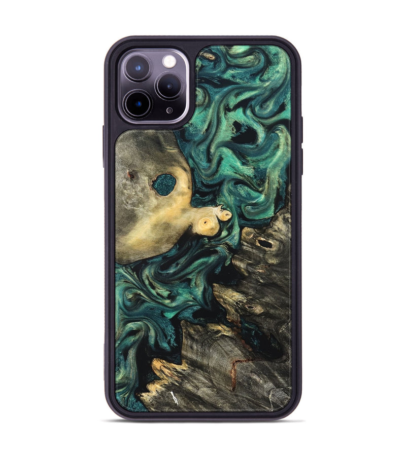 iPhone 11 Pro Max Wood Phone Case - Casimir (Green, 822201)