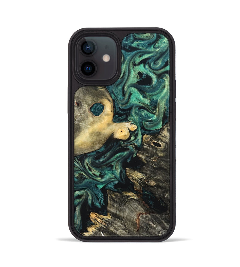 iPhone 12 Wood Phone Case - Casimir (Green, 822201)