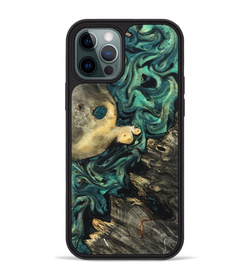 iPhone 12 Pro Max Wood Phone Case - Casimir (Green, 822201)