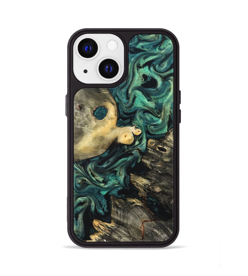 iPhone 13 Wood Phone Case - Casimir (Green, 822201)