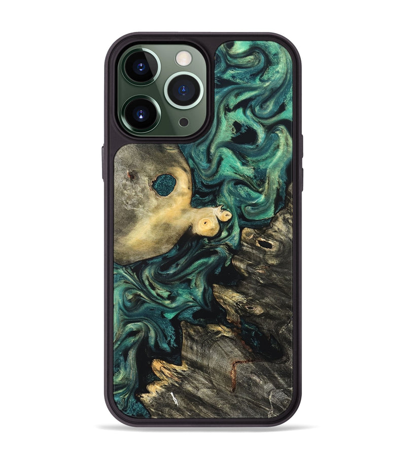 iPhone 13 Pro Max Wood Phone Case - Casimir (Green, 822201)