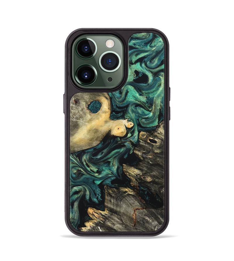 iPhone 13 Pro Wood Phone Case - Casimir (Green, 822201)