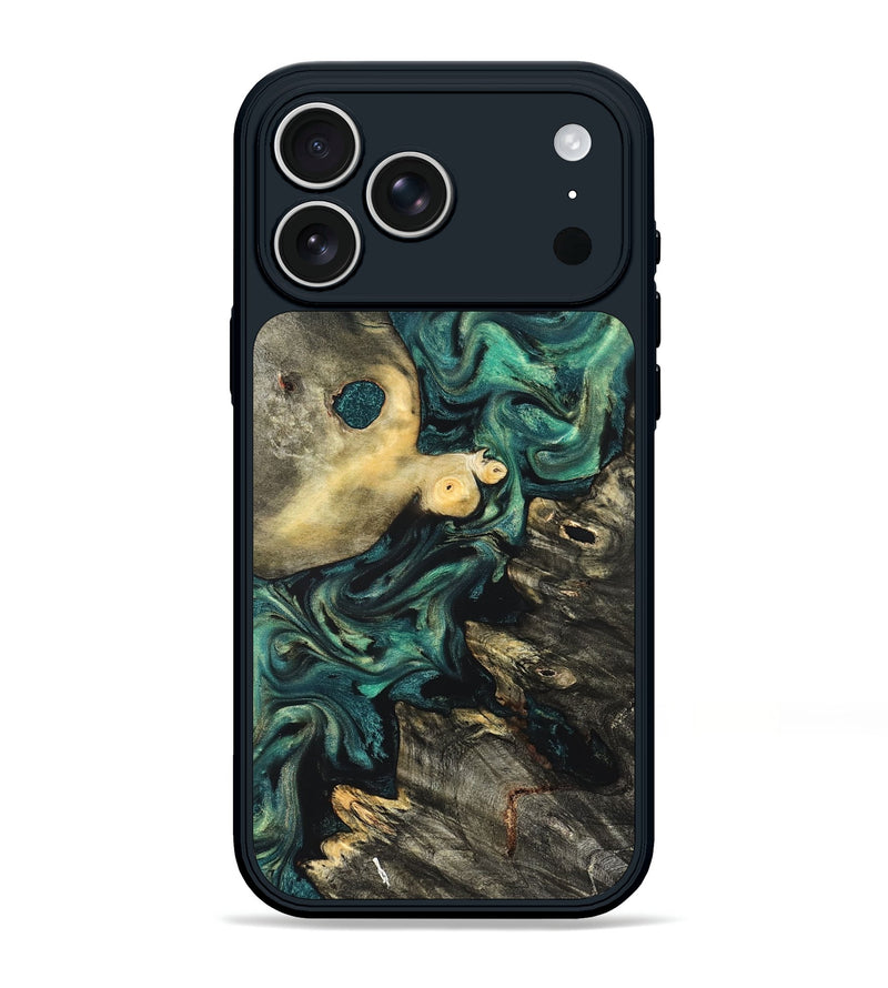 iPhone 17 Pro Max Wood Phone Case - Casimir (Green, 822201)
