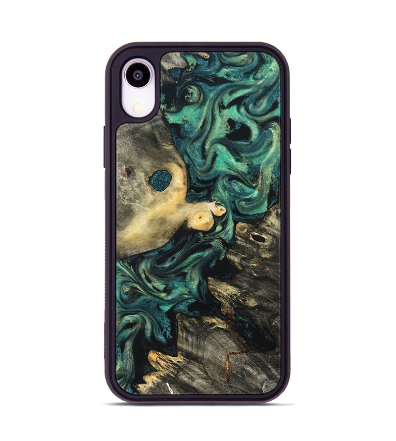 iPhone Xr Wood Phone Case - Casimir (Green, 822201)