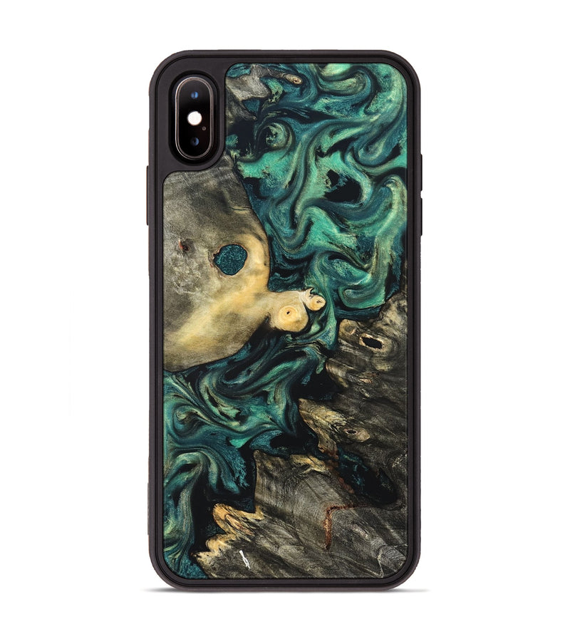 iPhone Xs Max Wood Phone Case - Casimir (Green, 822201)