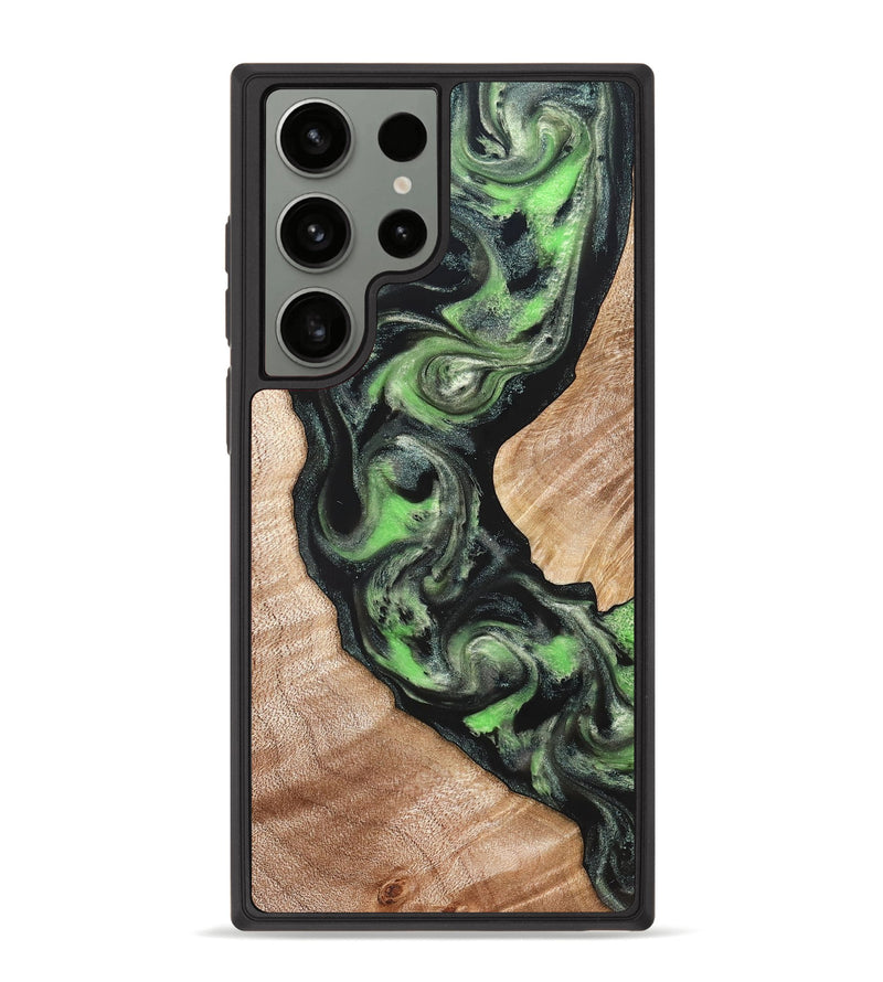 Galaxy S23 Ultra Wood Phone Case - Makaila (Green, 822202)