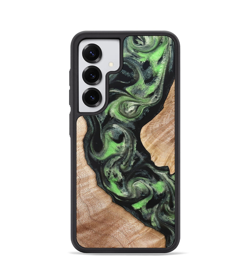 Galaxy S25 Wood Phone Case - Makaila (Green, 822202)
