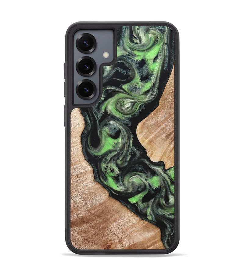 Galaxy S25 Plus Wood Phone Case - Makaila (Green, 822202)