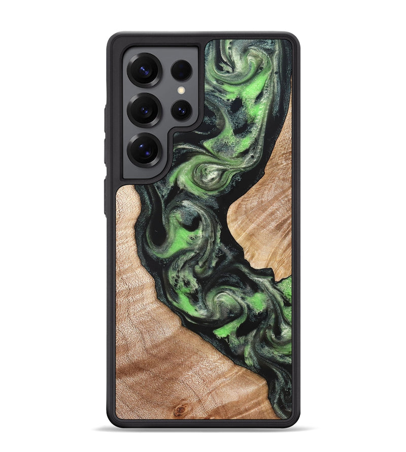 Galaxy S25 Ultra Wood Phone Case - Makaila (Green, 822202)