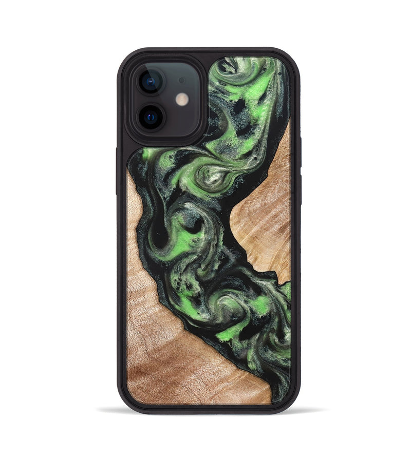 iPhone 12 Wood Phone Case - Makaila (Green, 822202)