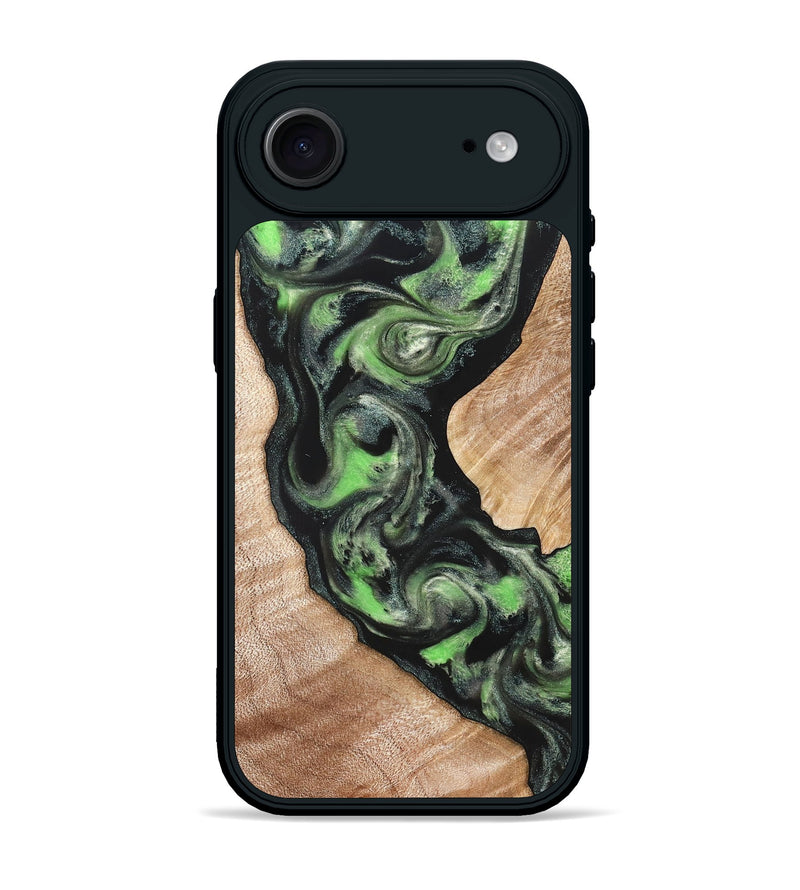 iPhone 17 Air Wood Phone Case - Makaila (Green, 822202)