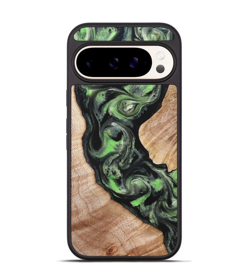Pixel 9 Pro Wood Phone Case - Makaila (Green, 822202)