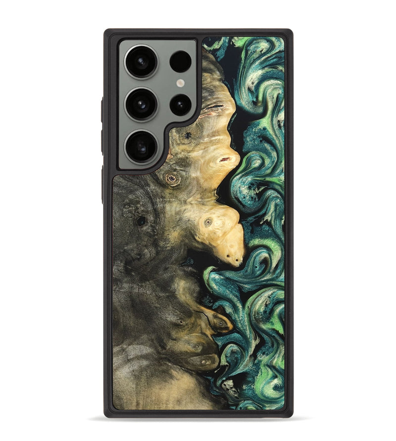 Galaxy S23 Ultra Wood Phone Case - Zaid (Green, 822203)