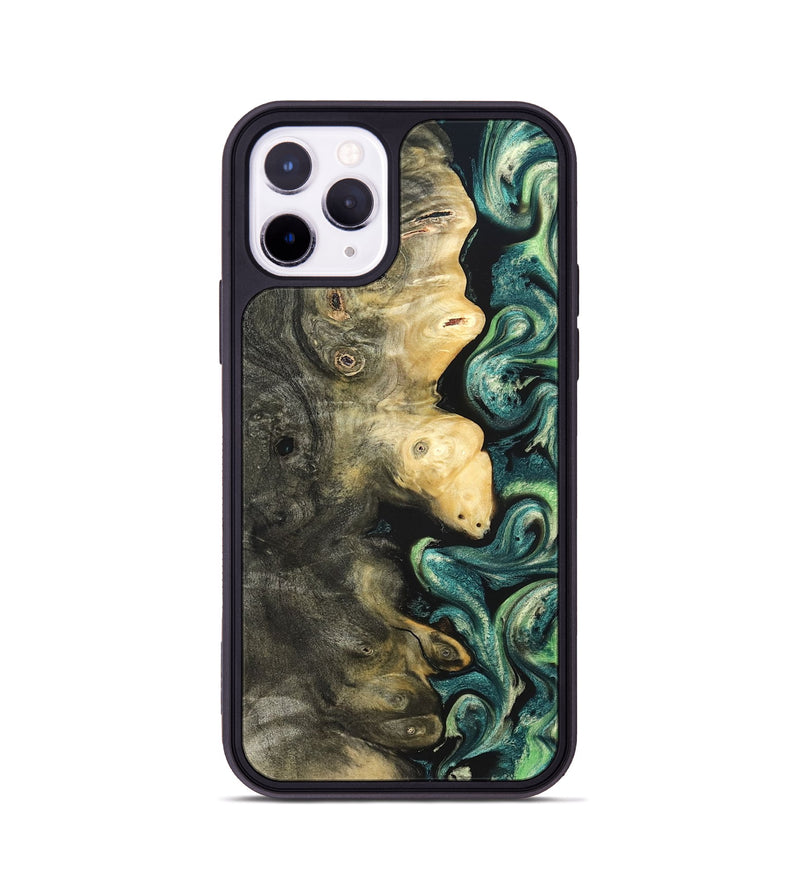 iPhone 11 Pro Wood Phone Case - Zaid (Green, 822203)