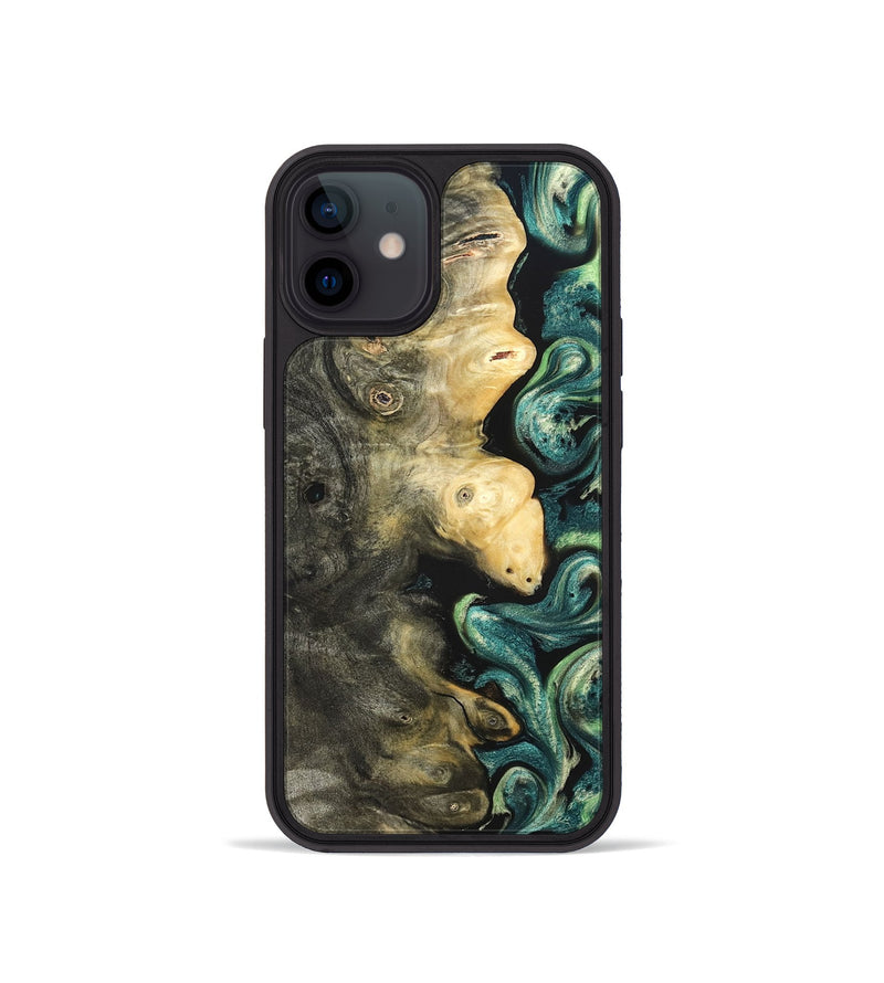 iPhone 12 mini Wood Phone Case - Zaid (Green, 822203)