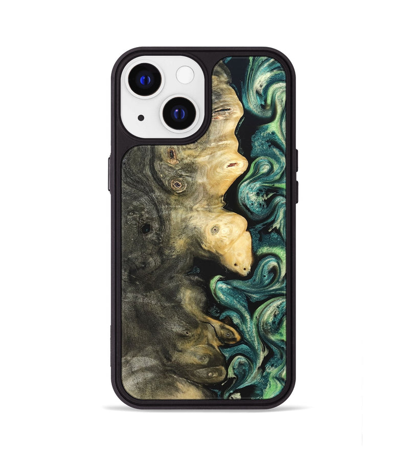 iPhone 13 Wood Phone Case - Zaid (Green, 822203)