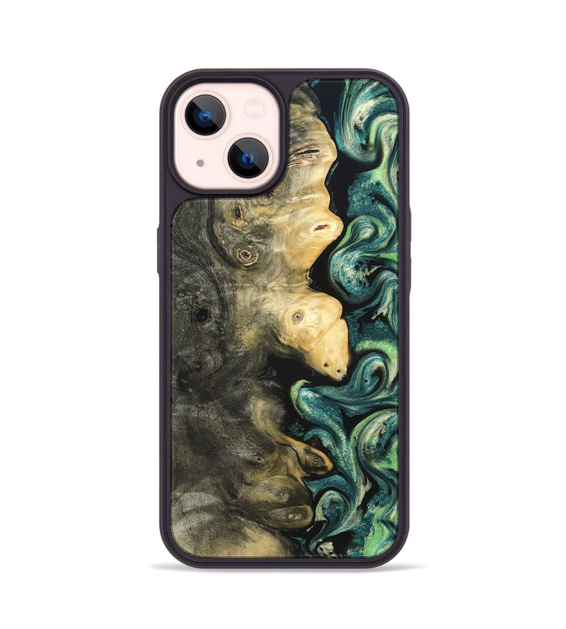 iPhone 14 Wood Phone Case - Zaid (Green, 822203)