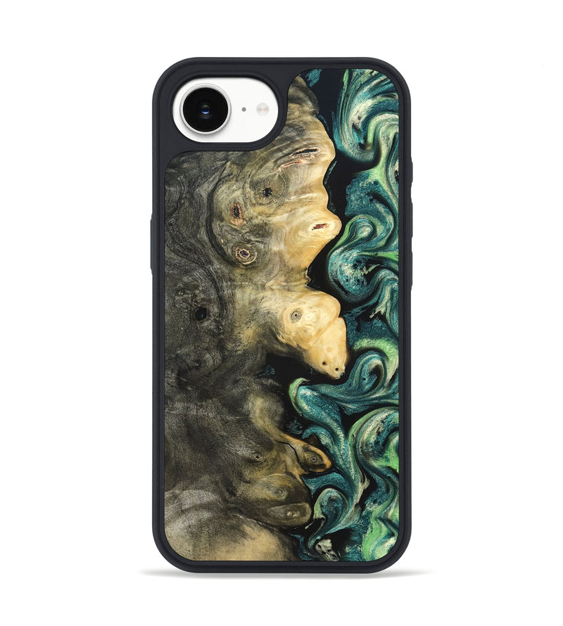 iPhone 16e Wood Phone Case - Zaid (Green, 822203)