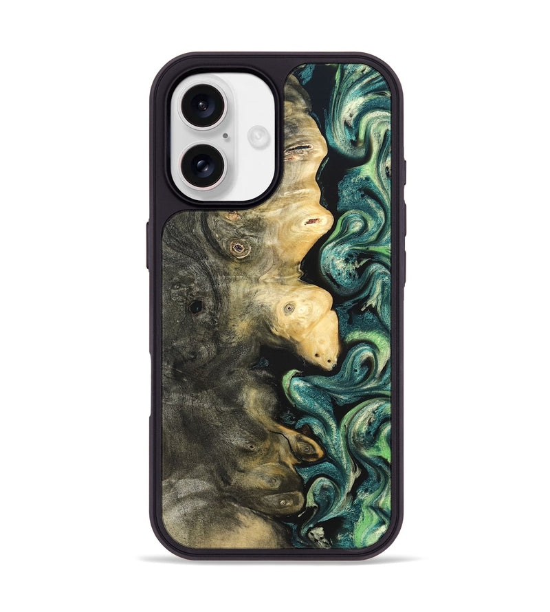 iPhone 17 Wood Phone Case - Zaid (Green, 822203)