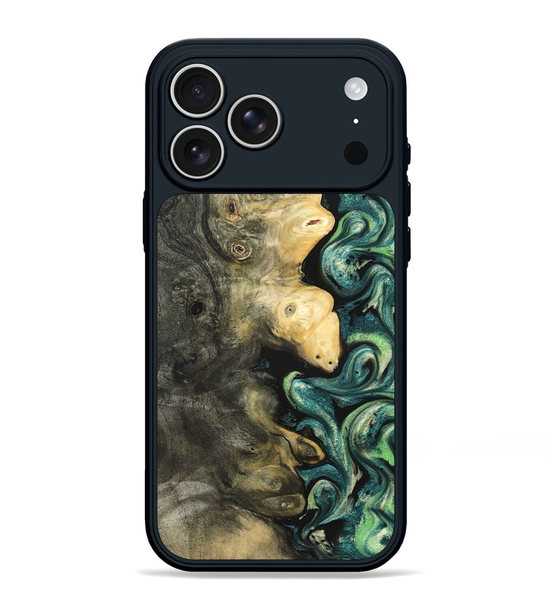 iPhone 17 Pro Max Wood Phone Case - Zaid (Green, 822203)
