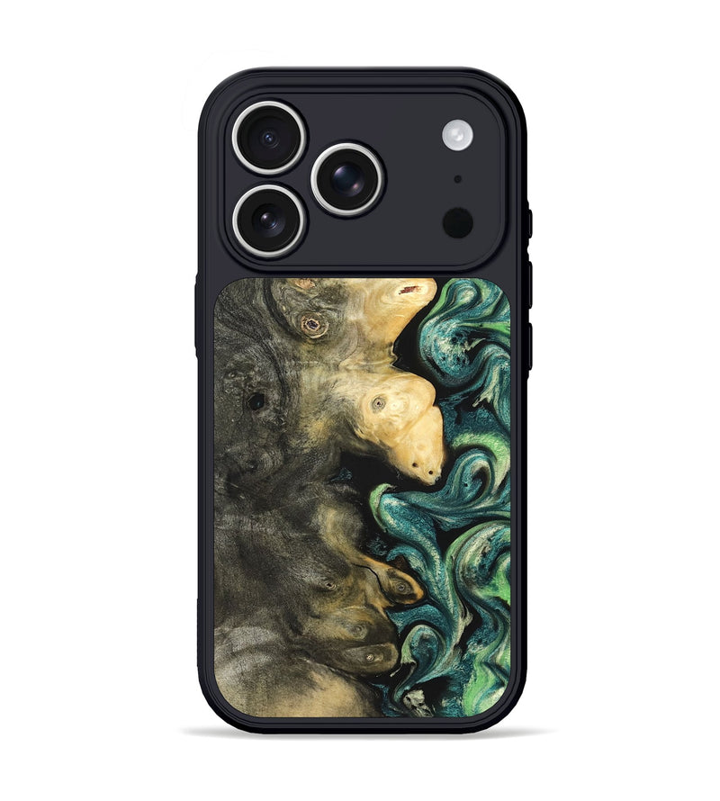 iPhone 17 Pro Wood Phone Case - Zaid (Green, 822203)