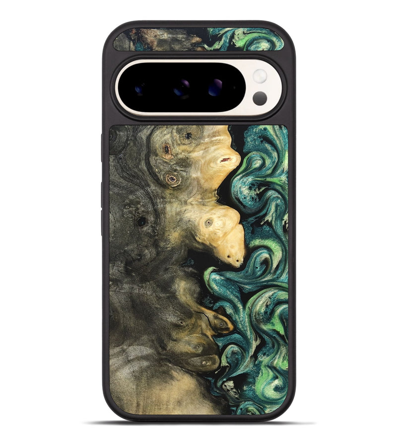 Pixel 9 Pro XL Wood Phone Case - Zaid (Green, 822203)